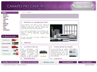 canapespascher.fr website preview