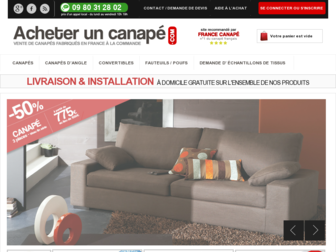 acheter-un-canape.com website preview