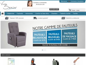 vivresenior.fr website preview