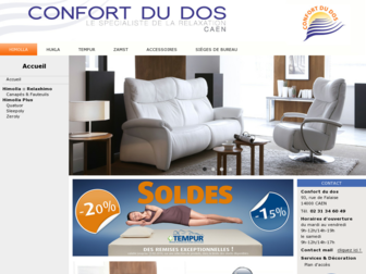 confortdudos.fr website preview
