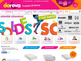 matelas-doreva.fr website preview