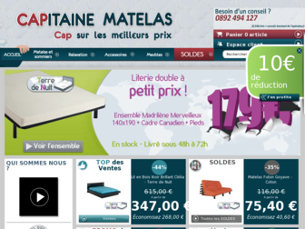capitaine-matelas.com website preview