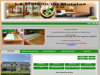 maisondumatelas.com website preview