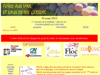 jegun-foireauxvins.fr website preview