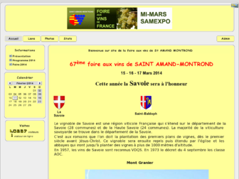 foireauxvins-saint-amand.net website preview