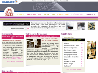 la-cave-leclerc-leognan.com website preview