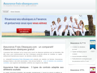 assurance-frais-obseques.com website preview