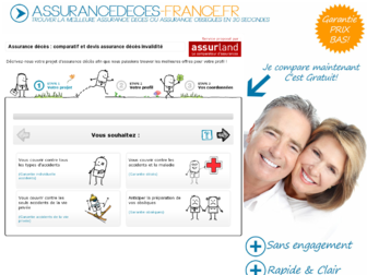 assurancedeces-france.fr website preview