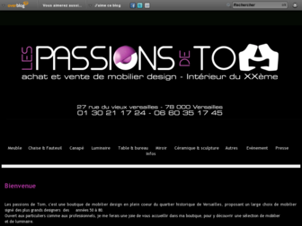 lespassionsdetom.fr website preview