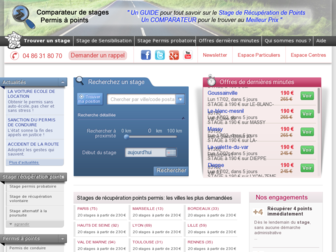 comparateur-stagespermis.com website preview