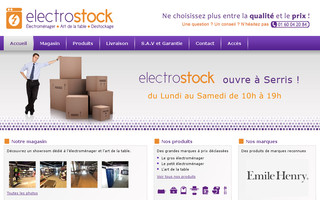 electro-stock.fr website preview
