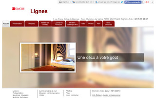 lignes-mobilier-contemporain.fr website preview