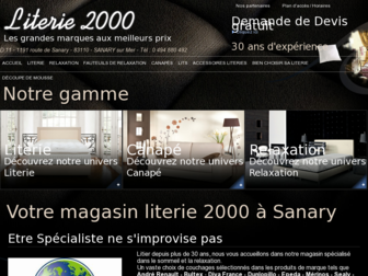 literie2000.com website preview