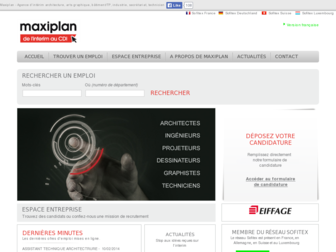 maxiplan.fr website preview