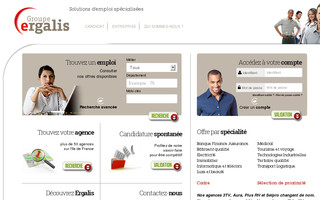 ergalis.fr website preview