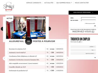 sintel-recrutement.fr website preview