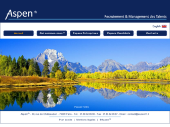 aspenrh.fr website preview