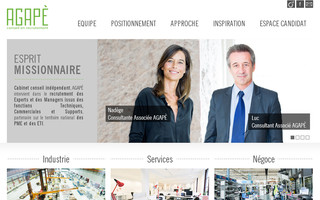 agaperecrute.com website preview