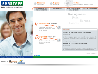 forstaff.fr website preview