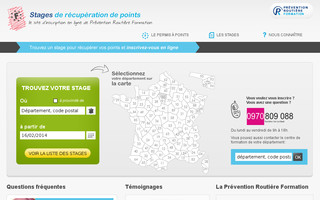 recuperation-points-permis.org website preview