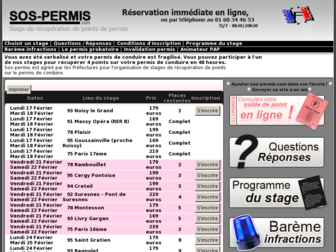 sos-permis.com website preview