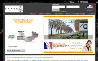 stages-permis.org website preview