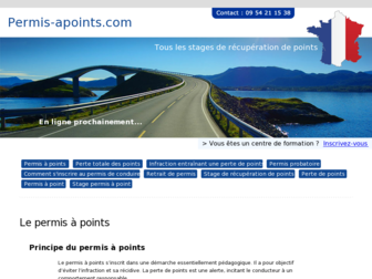 permis-apoints.com website preview