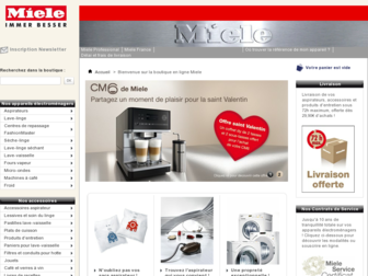 boutique.miele.fr website preview