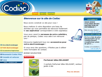 codiac.fr website preview