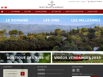 daumas-gassac.com website preview