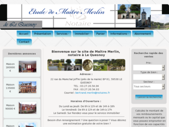 merlin-notaire.com website preview