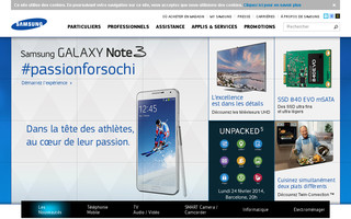 samsung.fr website preview