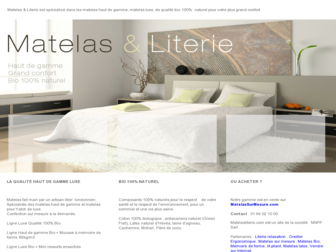 matelasliterie.com website preview