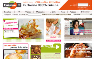 cuisine-plus.tv website preview