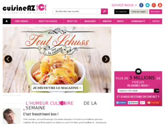 cuisineaz.com website preview