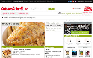 cuisineactuelle.fr website preview