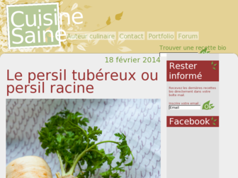 cuisine-saine.fr website preview