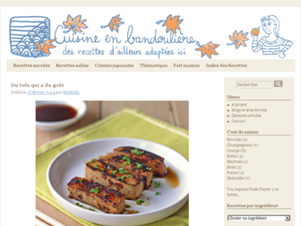 cuisineenbandouliere.com website preview
