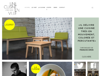 une-cuisine-en-ville.com website preview