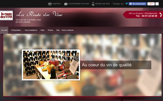 laroutedesvins.fr website preview