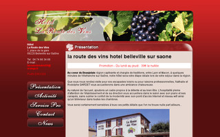 hotel-laroutedesvins.com website preview