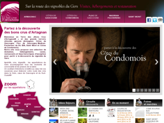 vins.tourisme-gers.com website preview