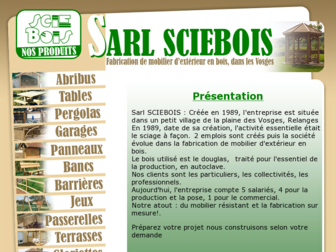 sciebois.fr website preview