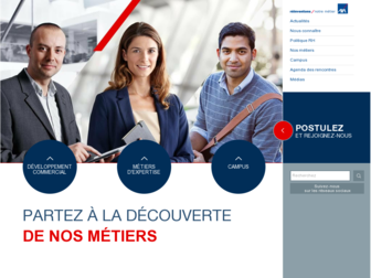 recrutement.axa.fr website preview