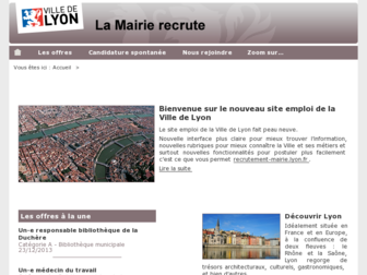 recrutement-mairie.lyon.fr website preview