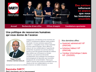 recrutement-darty.fr website preview