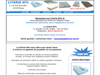 literie-mtl.fr website preview