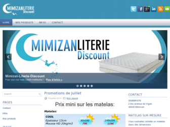 mimizan-literie-discount.com website preview