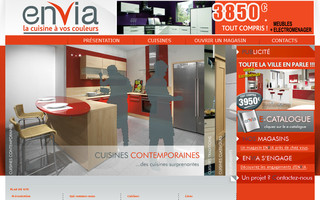envia-cuisines.fr website preview