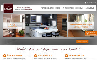 cuisines-raison.com website preview